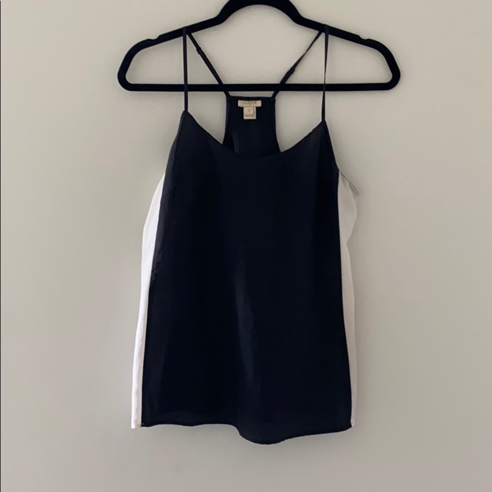 Black and White J Crew Tank Top